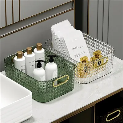 Pob zeb diamond Pattern Cosmetic Storage Box